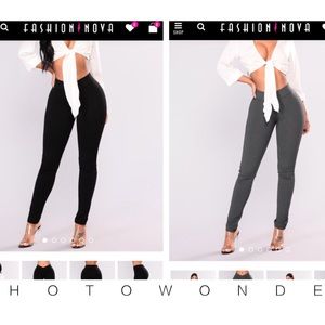 2NWT FASHION NOVA DRESS PANTS
1 gray
1 black